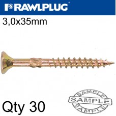 R-TS CHIPBOARD HD SCREW 3.5X35MM X30 PER BAG